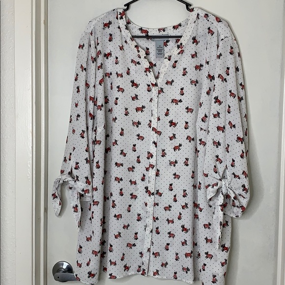 Catherines Tops - Catharine's Scottie Dog blouse